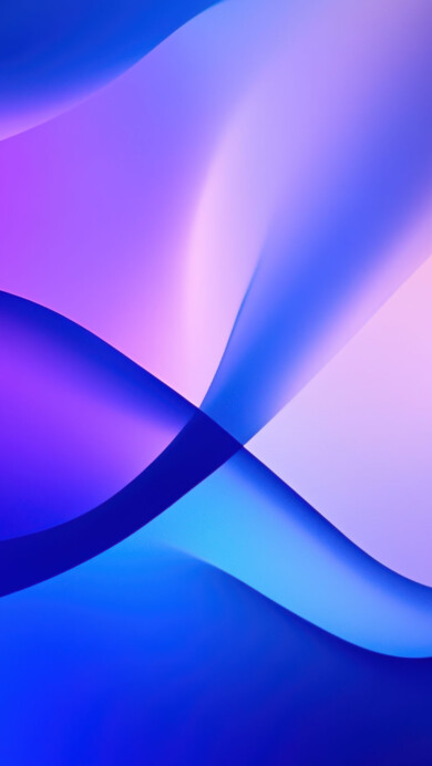 A stunning 4K wallpaper featuring smooth gradient waves blending shades of purple and blue. This abstract digital artwork captures fluid motion and soft transitions, creating a visually calming background for desktops and mobile screens.