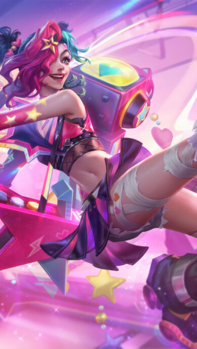 Lovestruck Jinx Skin Wild Rift 4K Wallpaper