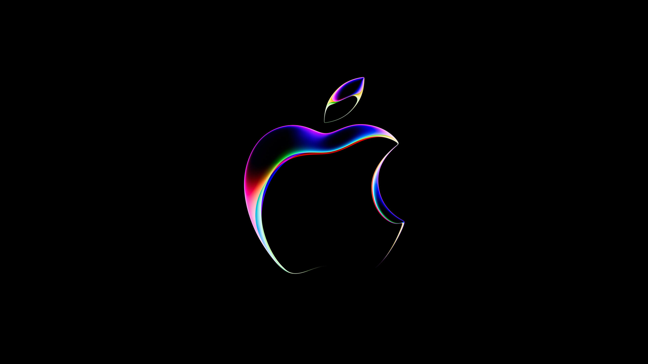 apple logo hd black